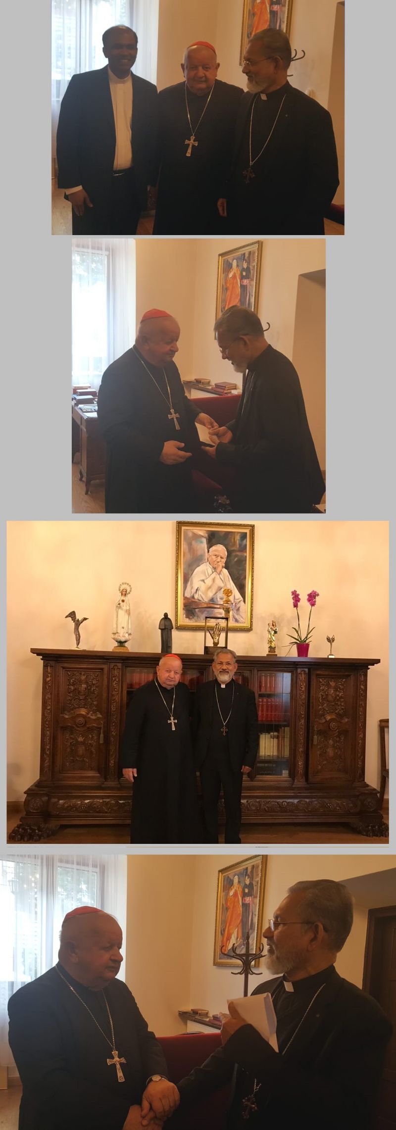 News Photo 1 - Germany - Otta Nottathil - mar_perumthottam_visit_krakow_st_john_paul_reliquine