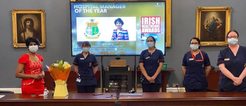 News Photo 2 - Europe - Otta Nottathil - gincy_jerry_iralnd_hosp_manager_award
